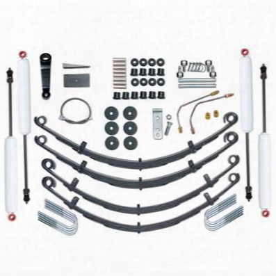 1995 Jeep Wrangler (yj) Rubicon Express 4.0 Inch Standard Leaf Spring Lift Kit With Twin Tube Shocks