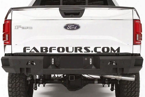 2015 Ford F-150 Fab Fours Sensor Bumper Rear In Black Powder Coat