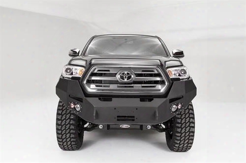 2016 Toyota Tacoma Fab Fours Winch Bumper With No Guard In Black Powdercoat