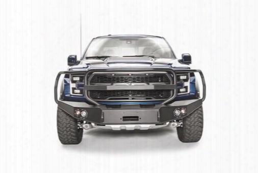 2017 Ford F-150 Fab Fours Premium Sensor Winch Bumper With Full Guard In Black Powder Coat