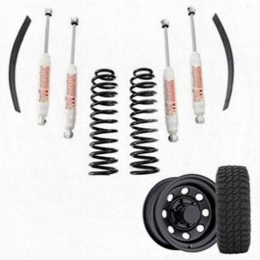 Genuine Packages 3 Inch Trail Master Complete Lift Kit With Coil Springs And Pro Comp Xmt2 Tires And Trail Master Wheel Package - Set Of 4 - Xjspecial
