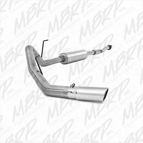 2013 Ford F-150 Mbrp Installer Series Cat Back Single Side Exit Exhaust System