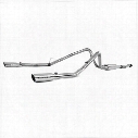 2013 FORD F-150 MBRP XP Series Cat Back Dual Split Rear Exit Exhaust System