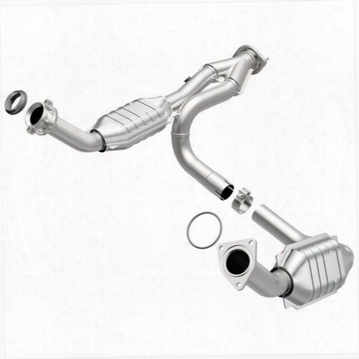 2000 Gmc Sierra 2500 Magnaflow Exhaust Tru-x Stainless Steel Crossover Pipe W/converter