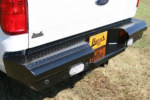 2008 Ford F-550 Super Duty Fab Fours Rear Ranch Bumper In Black Powder Coat