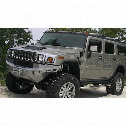 2010 Hummer H2 Road Armor Front Dakar Winch Bumper Round Light Port In Satin Black