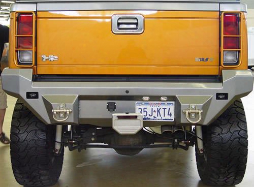 2010 Hummer H2 Road Armor Rear Dakar Full Wrap Bumper In Satin Black