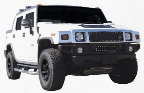 2004 Hummer H2 T-rex Grilles X-metal; Mesh Grille