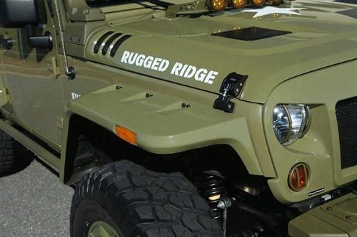 2010 Jeep Wrangler (jk) Rugged Ridge Hurricane Fender Flare Kit, Smooth