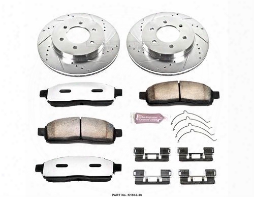 Power Stop Power Stop Heavy Duty Truck And Tow Brake Kit - K1944-36 K1944-36 Disc Brkae Pad And Rotor Kits