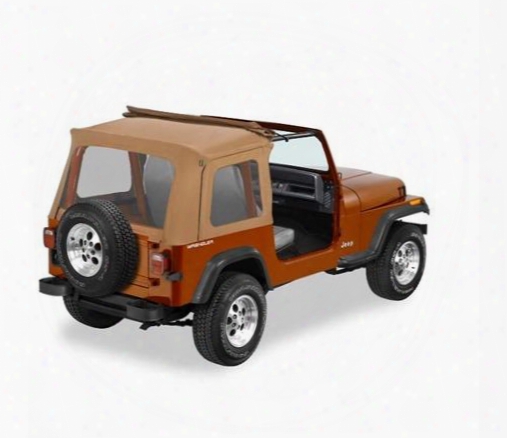 Bestop Sunrider Jeep Soft Top W/ Clear Windows In Spice Denim 51698-37