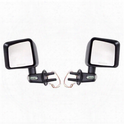 Rugged Ridge Rugged Ridge Door Mirror Kit With Turn Signals (black) - 11002.22 11002.22 Door Mirrors