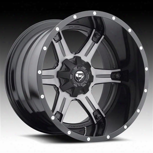 Mht Fuel Offroad Wheels Mht Fuel Offroad Driller, 20x10 Wheel With 8 On 6.5 Bolt Pattern - Black Milled - D25720008247 D25720008247 Mht Fuel Off Road