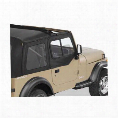 Bestop Bestop Upper Door Slider For Supertop Or Sunrider Top With Factory Half Doors In Black Denim - 51786-15 51786-15 Door