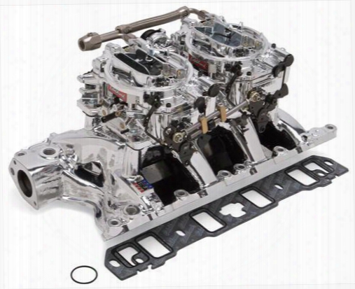 Edelbrock Edelbrock Rpm Air-gap Dual-quad Intake Manifold/carburetor Kit - 20854 20854 Intake Manifold/carb Kit