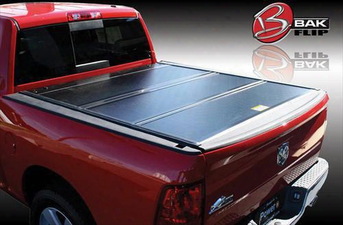 Bak Industries Bak Bakflip Cs-f1 Hard Folding Tonneau Cover With Contractors Sliding Rack System - 72206bt 72206bt Tonneau Cover/truck Bed Rack Kit