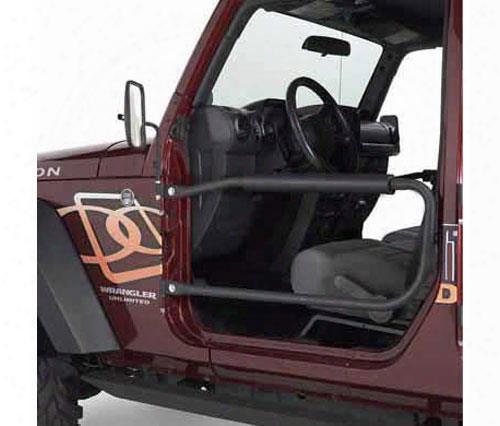 Olympic 4x4 Products Olympic 4x4 Products Safari Front Tube Doors In Gloss Black - 131-171 131-171 Door