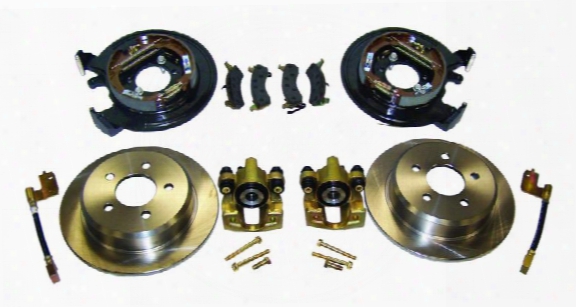Rt Off-road Crown Automotive Rear Drum To Disc Brake Conversion Kit (natural) - Rt31007 Rt31007 Disc Brake Conversion Kits
