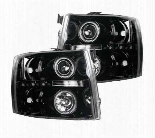 Recon Recon Projector Headlights Ccfl (smoke) - 264195bkcc 264195bkcc Headlights, Housings And Conversions