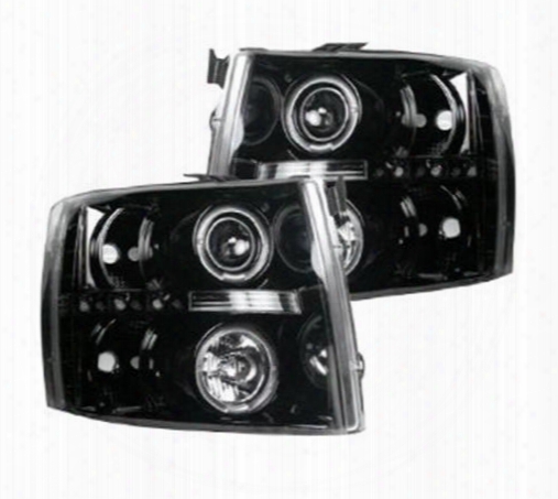 Recon Recon Projector Headlights (smoke) - 264195bk 264195bk Headlights, Housings And Conversions