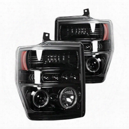 Recon Recon Projector Headlights (smoke) - 264196bk 264196bk Headlights, Housings And Conversions