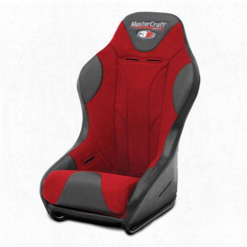 Mastercraft Safety Mastercraft Safety 1 Inch Wider 3g Seat With Dirtsport Stitch Pattern (black/ Red) - 568022 568022 Seats