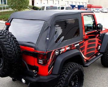 Rampage Rampage Complete Frameless Sailcloth Trail Top (black Diamond) - 106135 106135 Soft Tops