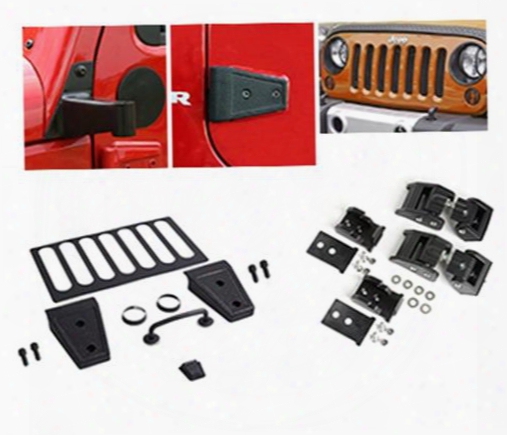 Rugged Ridge Rugged Ridge Exterior Dress Up Kit - Jk4drblkacc Jk4drblkacc Exterior Dress Up Kits