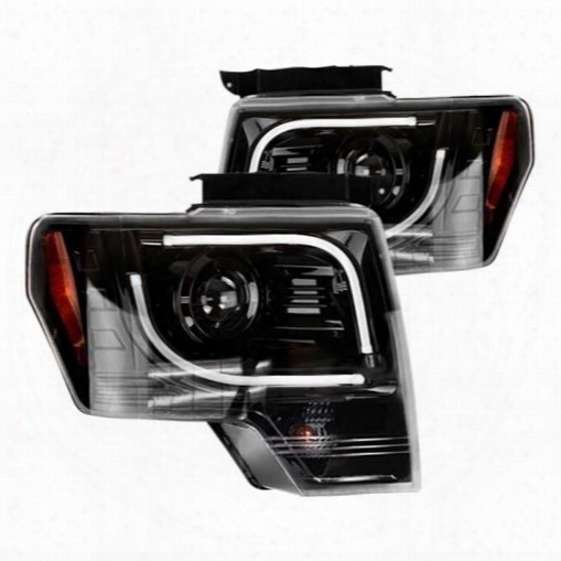 Recon Recon Projector Headlights (smoke) - 264273bk 264273bk Headlights, Housings And Convrsions