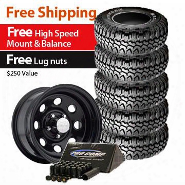 Genuine Packages Maxxis Bighorn Tire 31x10.50r15lt And Pro Comp Series 97 Wheel 15x8 Package - Set Of 5 - Tirepkg48 Tirepkg48 Tire And Wheel Packages