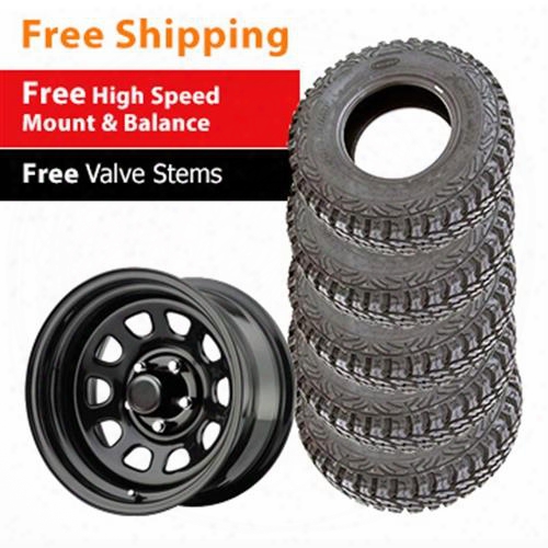 Genuine Packages Pro Comp Xtreme Mt2, 31x10.50r15 And Series 51, 15x8 - Package Set Of 5 - Tirepkg205 Tirepkg205 Tire And Wheel Packages