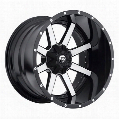 Mht Fuel Offroad Wheels Mht Fuel Offroad Maverick, 24x12 Wheel With 8 On 170 Bolt Pattern - Black Machined - D26124201747 D26124201747 Mht Fuel Off Ro