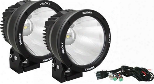 Vision X Lighting Vision X Lighting 6.7 Inch Led Light Cannon Kit (black) - 9888545 9888545 Offroad Racing, Fog & Driving Lights