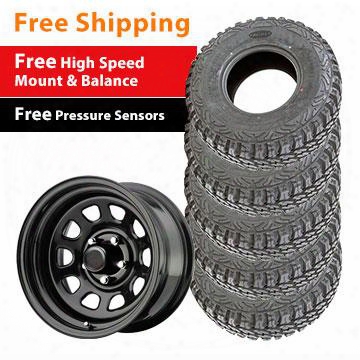 Genuine Packages Pro Comp Xtreme Mt2, 33x12.5r15 And Series 51, 15x8 - Package Set Of 5 - Tirepkg206 Tirepkg206 Tire And Wheel Packages