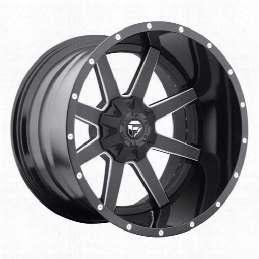 Mht Fuel Offroad Wheels Mht Fuel Offroad Maverick, 22x8.25 Wheel With 8 On 170 Bolt Pattern - Black Milled - D262228217fb D262228217fb Mht Fuel Off Ro