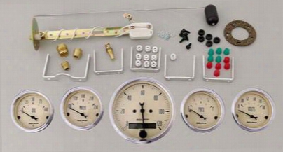 Auto Meter Auto Meter Antique Beige Street Rod Kit - 1809 1809 Gauge Set