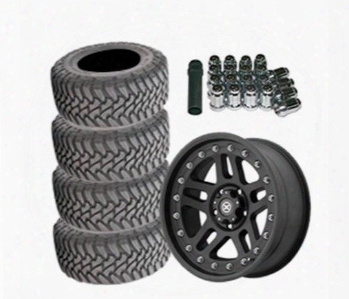 Genuine Packages Toyo Open Country Mud Terrain 35x12.50r-17lt And Atx Cornice Ax195 17x9 Wheel Package - Set Of 4 - Tirepkg250 Tirepkg250 Tire And Whe