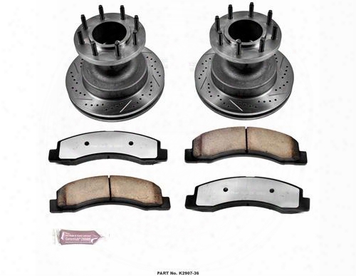 Power Stop Power Stop Heavy Duty Truck And Tow Brake Kit - K2868-36 K2868-36 Disc Brake Pad And Rotor Kits