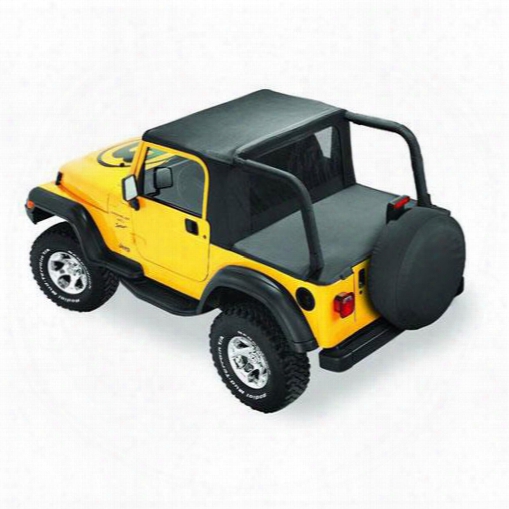 Jeep Wrangler Yt Top - Bestop Halftop In Black Denim 53818-15