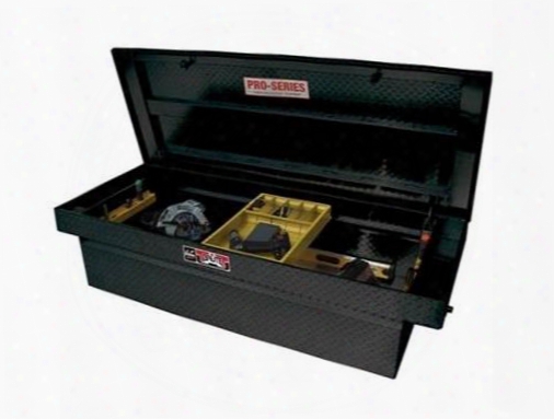 Westin Westin Brute Pro Series Full Lid Crossover Tool Box - 80-rb120fl-b 80-rb120fl-b Truck Bed Rail To Rail Toolbox