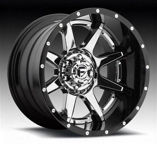Mht Fuel Offroad Wheels Mht Fuel Offroad Rampage, 20x10 Wheel With 8 On 170 Bolt Pattern - Powder Chrome - D23720001747 D23720001747 Mht Fuel Off Road