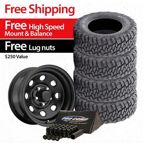 Genuine Packages Dick Cepek Extreme Country 33x12.50r15lt Tire And Pro Comp Series 97, 15x8 Wheel Package - Set Of 4 Tirepkg294 Tire And Wheel Package