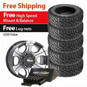 Genuine Packages Goodyear Duratrac Tire 33x12.50r15 And Dick Cepek Dc-2 Wheel 15x8 Package - Set Of 5 - Tirepkg42 Tirepkg42 Tire And Wheel Packages