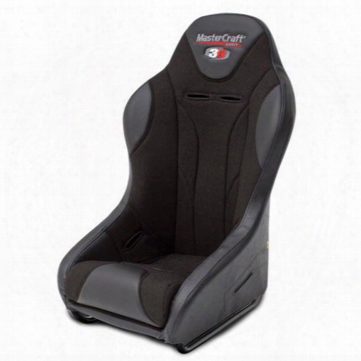 Mastercraft Safety Mastercraft Safety 1 Inch Wider 3g-4 Seat With Dirtsport Stitch Pattern (black/black) - 572024 572024 Seats