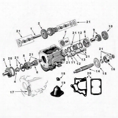 Omix-ada Omix-ada T90 Internal Parts Kit - 18802.02 18802.02 Manual Trans Rebuild Kit