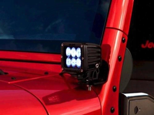Jeep Jeep Led Off-road Light Kit - 6 Flood Pattern (black) - 82213472 82213472 Offroad Racing, Fog & Driving Lights