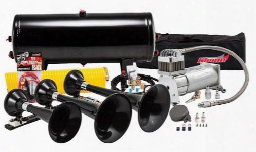 Kleinn Train Horns Kleinn Train Horns Complete Triple Train Horn Package With 150 Psi 100% Duty Sealed Air System - Hk7 Hk7 Kleinn Train Horns