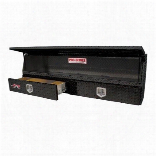 Westin Westin Brute Pro Series Contractor Top Sider Tool Box - 80-tbs200-90d-bd 80-tbs200-90d-bd Truck Bed Side Rail Tool Box