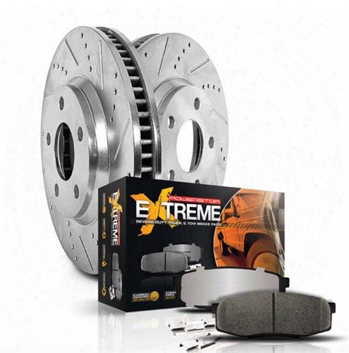 Power Stop Power Stop Heavy Duty Truck And Tow Brake Kit - K5462-36 K5462-36 Disc Brake Pad And Rotor Kits