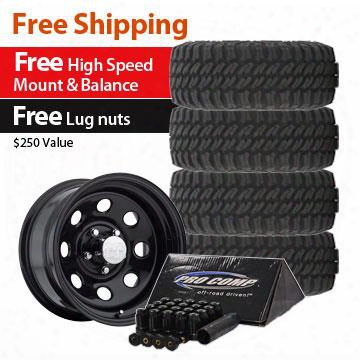 Genuine Packages Pro Comp Xtreme Mt2 Tire 35x12.50r15 And Pro Comp Series 97 Wheel 15x8 Package - Set Of 4 - Tirepkg55 Tirepkg55 Tire And Wheel Packag